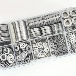 360/580pcs Steel Flat Washers Set, Perfect For Home Decor, Factory Repair, Kitchens, Shops & More